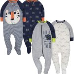 Gerber baby-boys 4 Pack Sleep 'N Play Footie